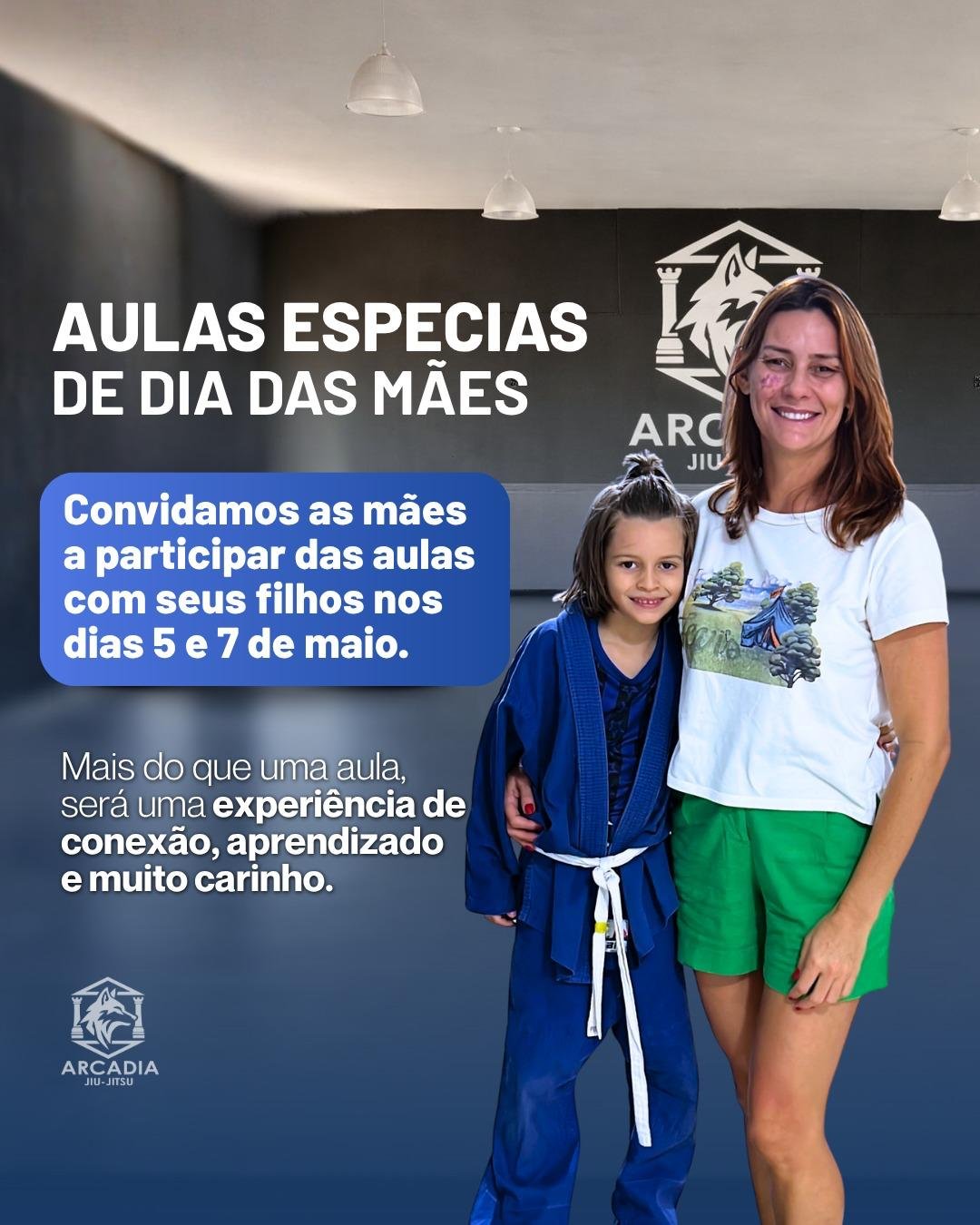Aulas especiais de dia das mães na Arcadia